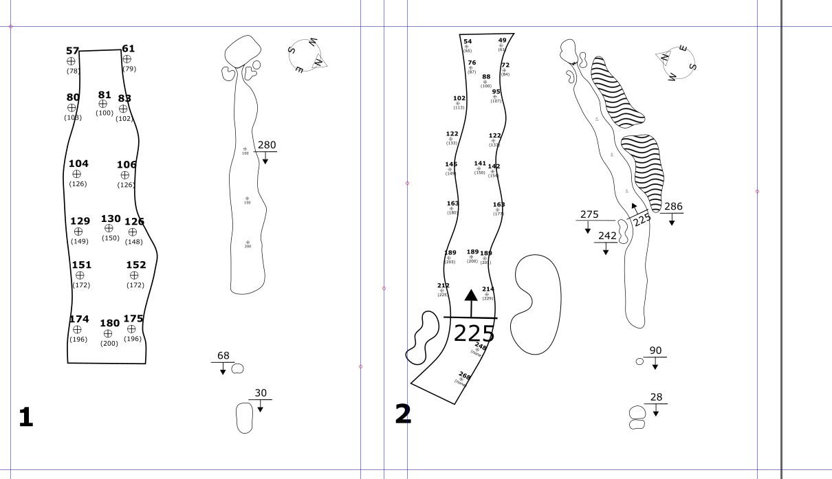 Complete yardage book example